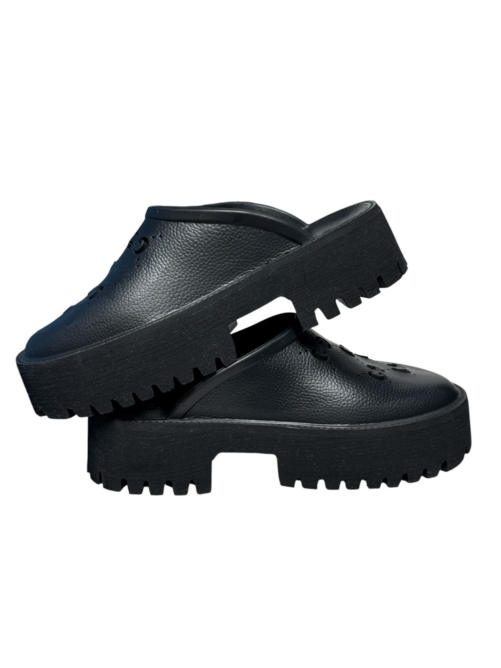 Gucci Black Cut Out Monogram
Rubber Slip-On Clogs Size 41 - Picture 2 of 10